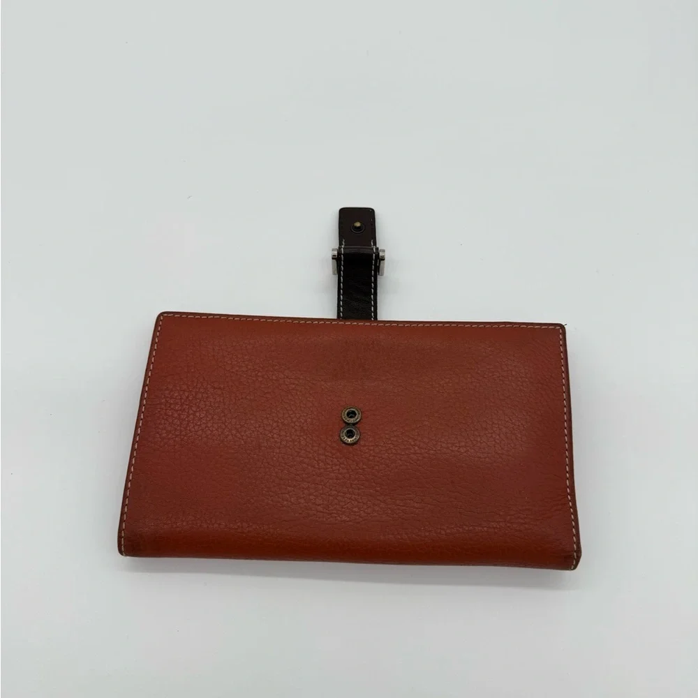Puntotres Genuine Leather Travel Wallet Passport Organizer Brown Spain Zip